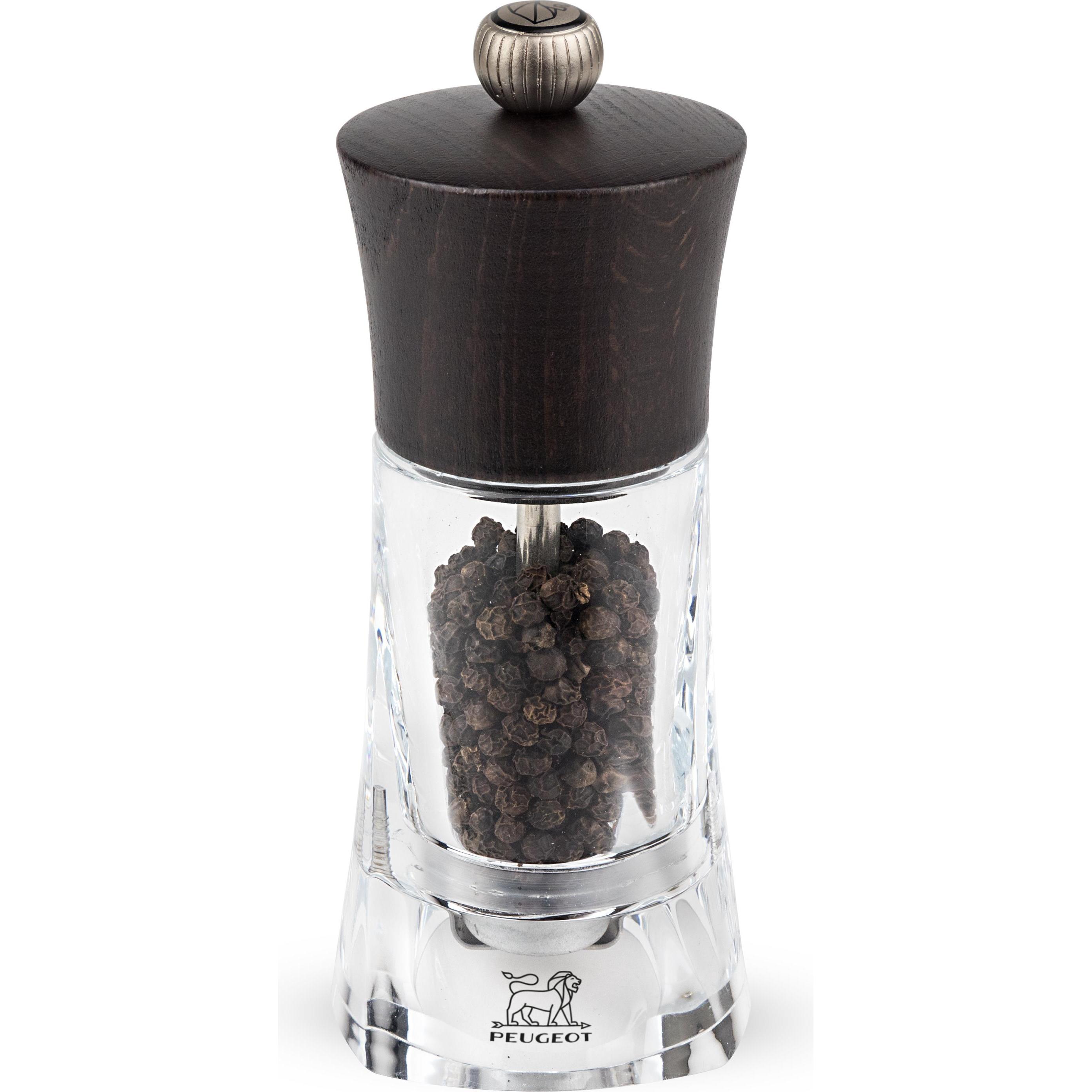 Peugeot Oleron: Macinapepe Nero + Spargispezie Trasparente - Il Fascino del Cioccolato