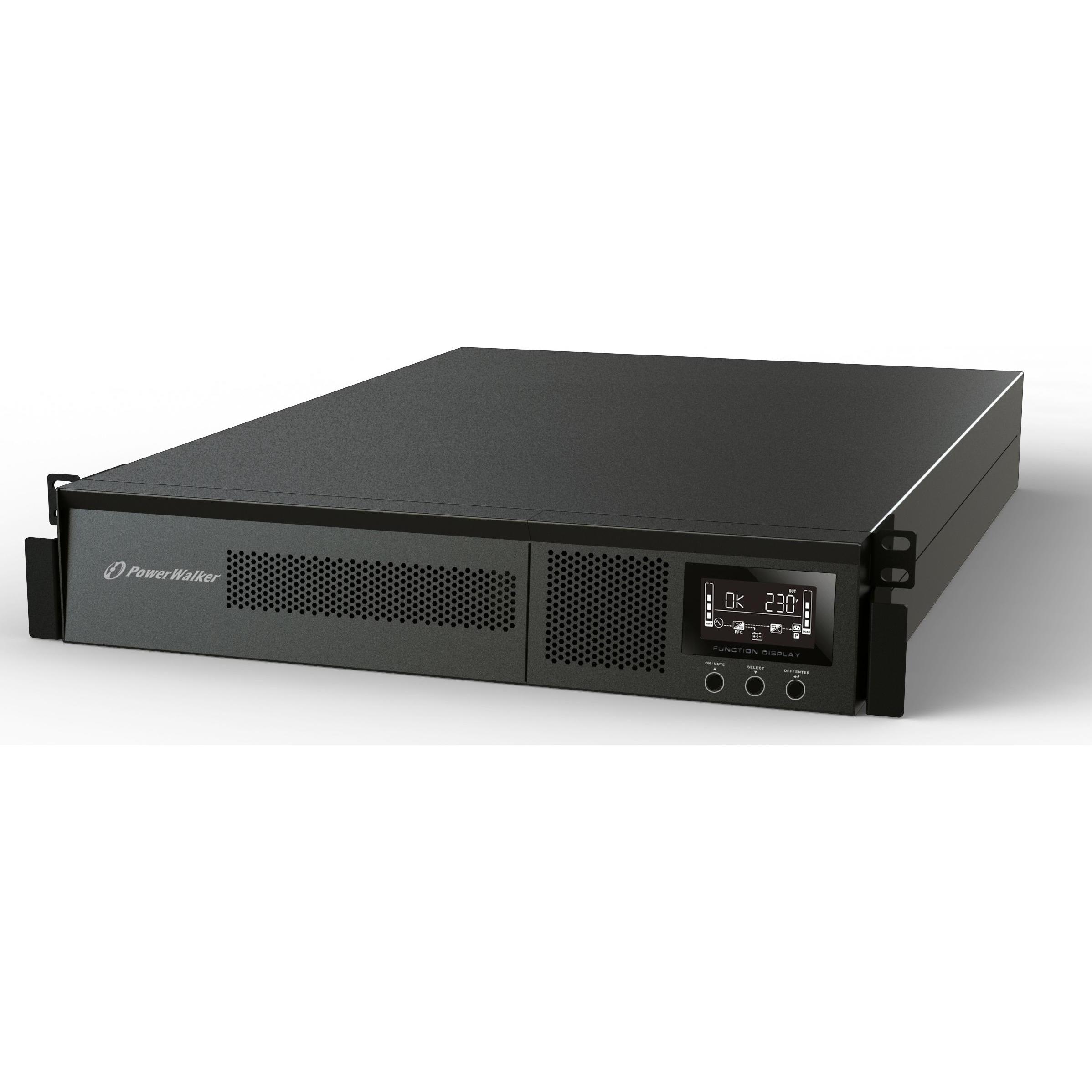 Powerwalker VFI 1000 RMG PF1 1000VA / 1000W Online UPS Tower/Rack doppia conversione SNMP Slot Power Factor One (1000 VA, 1000 W, Doppio convertitore online UPS), UPS