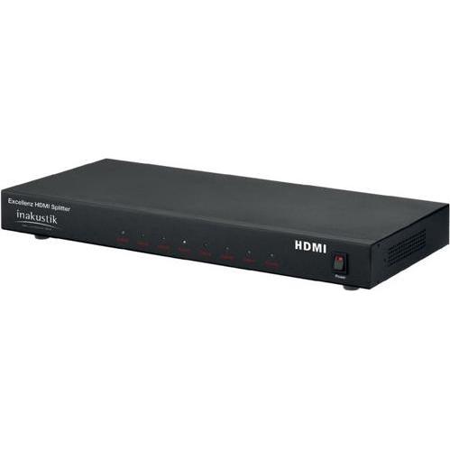 Inakustik Splitter HDMI Excellence, 1x IN -> 8x OUT, Switch box