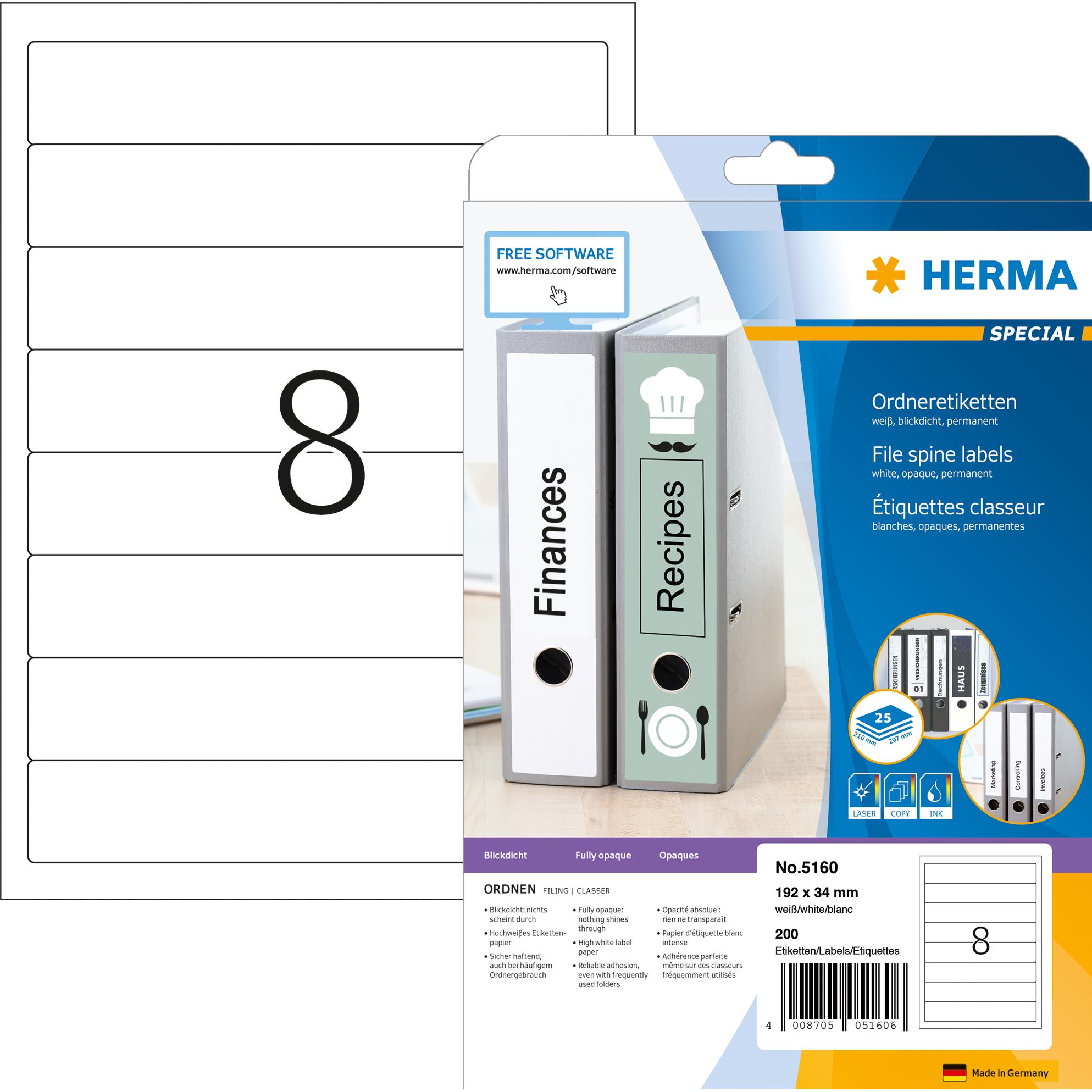 HERMA: Etichette e Accessori per Cartelle A4