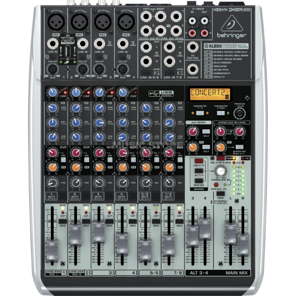 Behringer Xenyx QX1204USB (Mixer da studio e live), Mixer audio