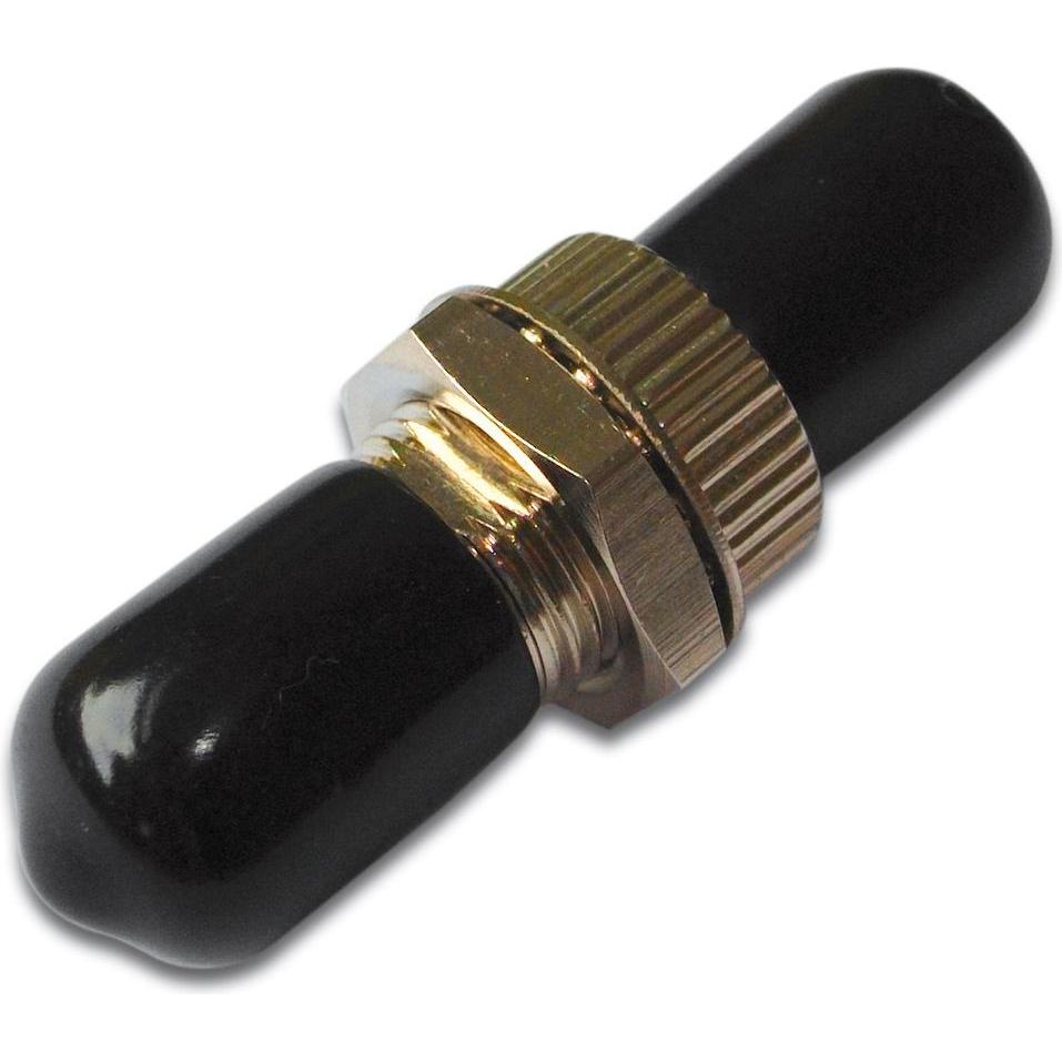 Digitus Accoppiamento ST / ST Simplex Manicotto in ceramica zirconia Alloggiamento in metallo Cappucci neri (Accoppiamento di rete), Accessori di rete