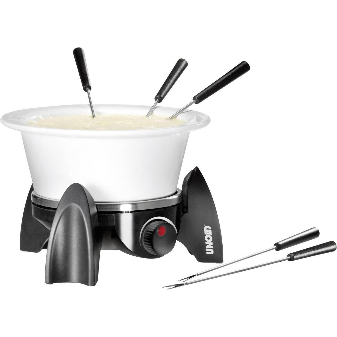 Unold Imposta: Set Fondue Elegante in Ceramica e Acciaio Inox