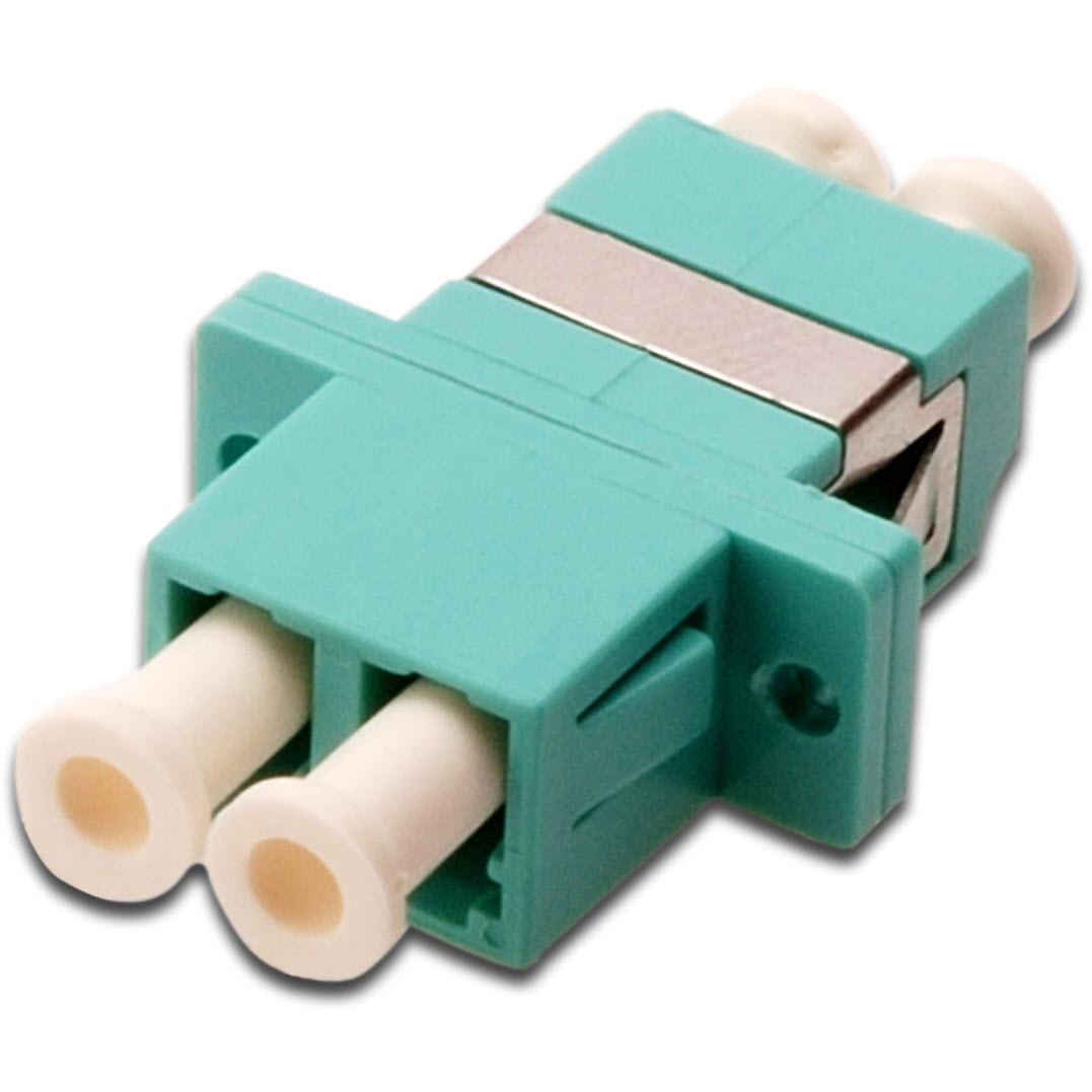 Digitus Accoppiamento duplex LC / LC colore acqua manicotto in ceramica zirconia custodia in plastica (Accoppiamento di rete), Accessori di rete