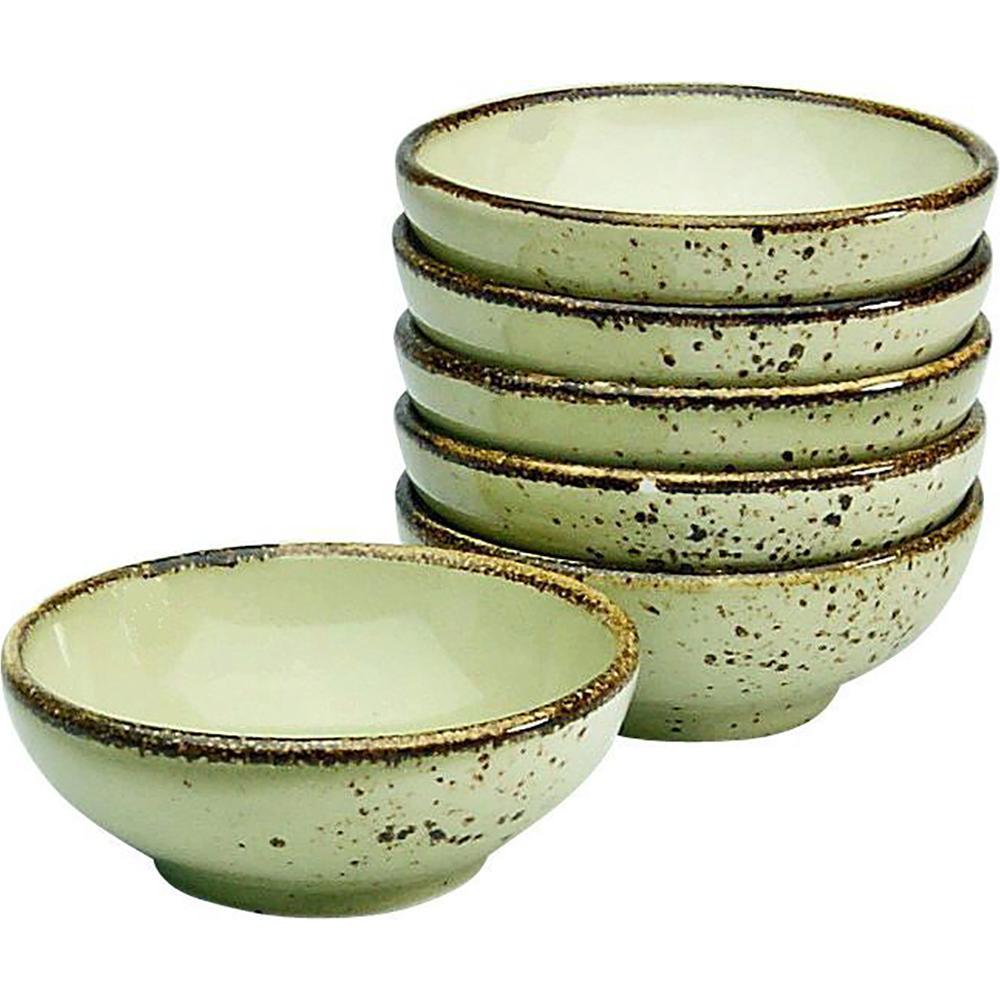 CreaTable Collezione Natura: Ciotola + Scodella Grigia - Set di 6 Pezzi