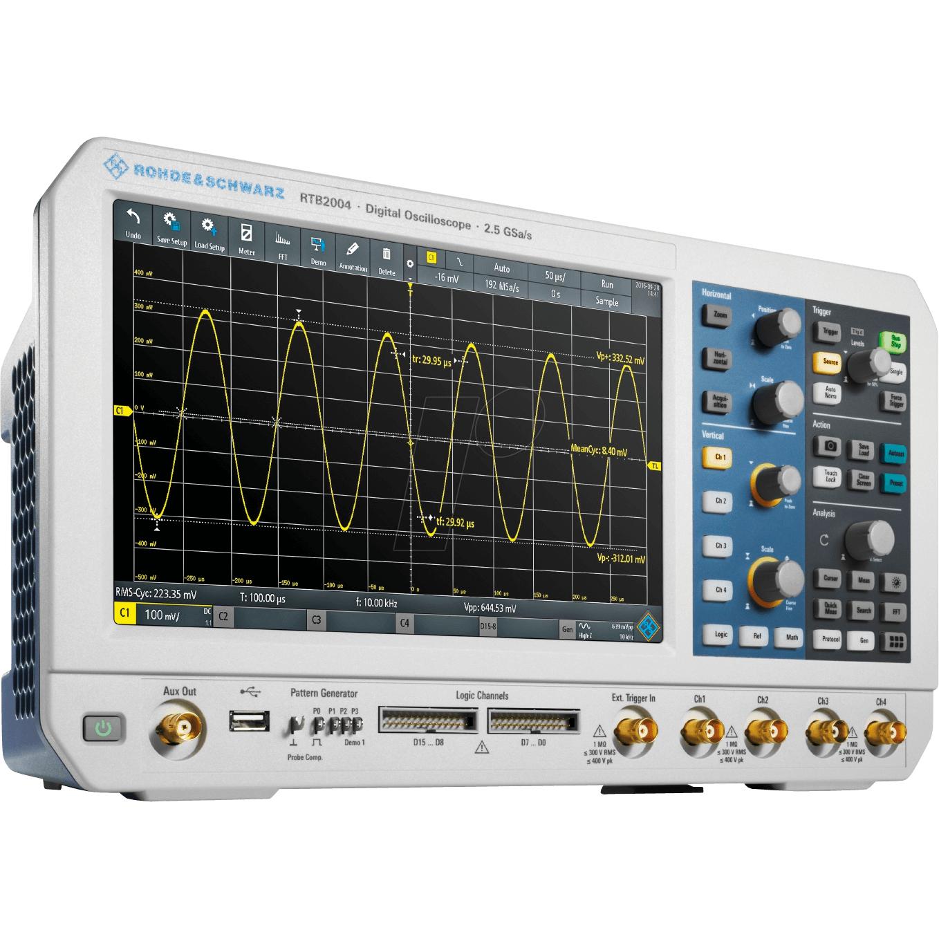 Rohde & Schwarz, Multimetro, Oscilloscopio digitale RTB2K-104