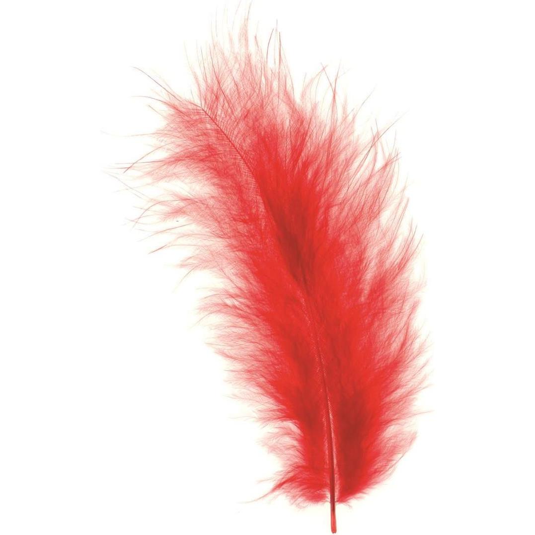 Glorex Piume di marabù rosso
