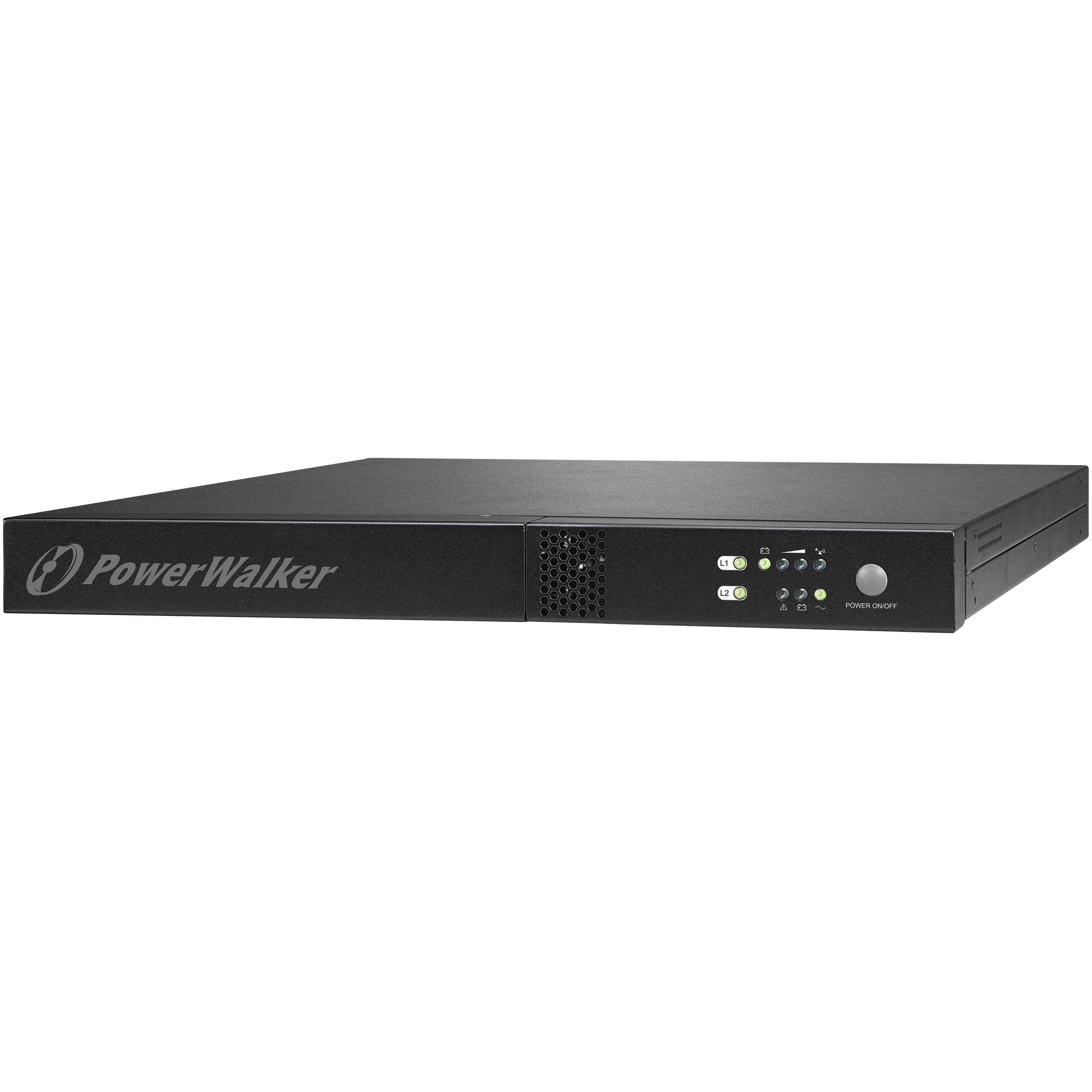 Powerwalker VFI 1000 R1U 1000VA / 800W Online UPS Rack 1U doppia conversione Slot SNMP (1000 VA, 800 W, Doppio convertitore online UPS), UPS