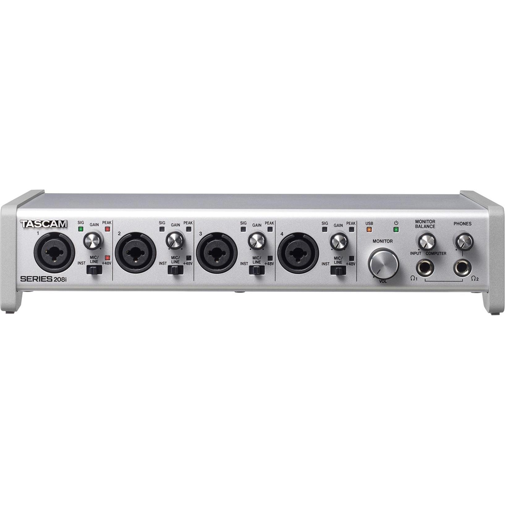Tascam SERIE 208i (USB), Interfaccia audio, Argento