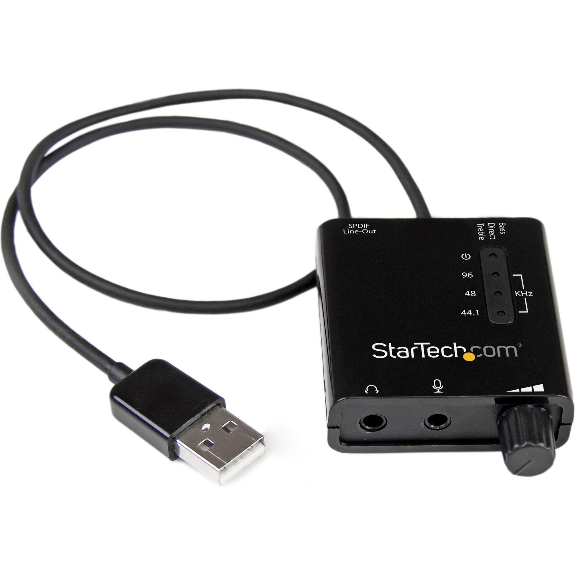 StarTech Icusbaudio2d (USB), Scheda audio, Nero