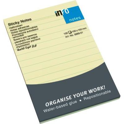 Info, Post-it, STICKY NOTES - Note adesive (100 x 150 mm)