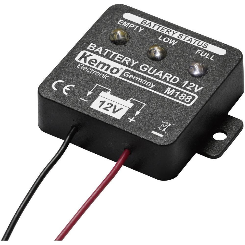 Kemo: Modulo di Monitoraggio Batteria Auto M188 - Controllo Avanzato 12V