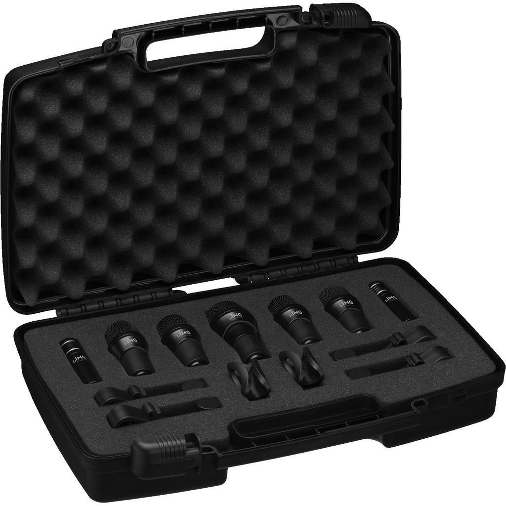 Img Stage Line DRUMSET-1 Set di microfoni, batteria, tamburi, 7 pezzi, Microfono