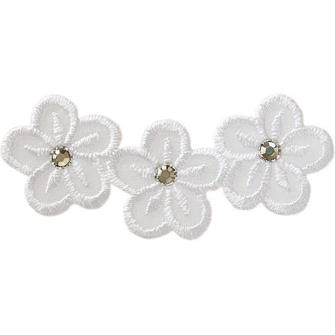 Mono Quick Blumen mit Strass: Applicazioni Decorative in Bianco
