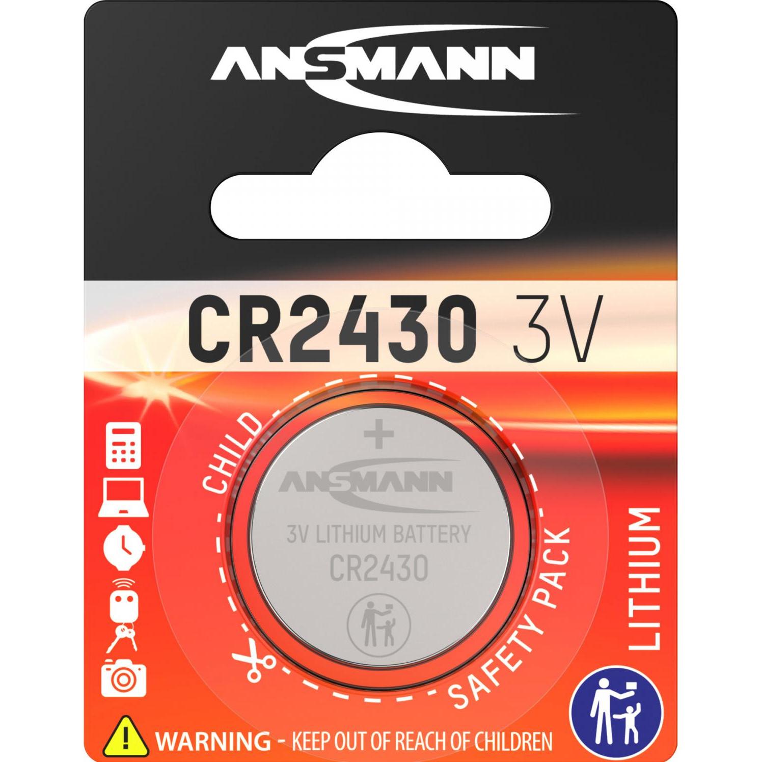 Ansmann Cr2430 (1 pz., CR2430, 300 mAh), Batterie + pile