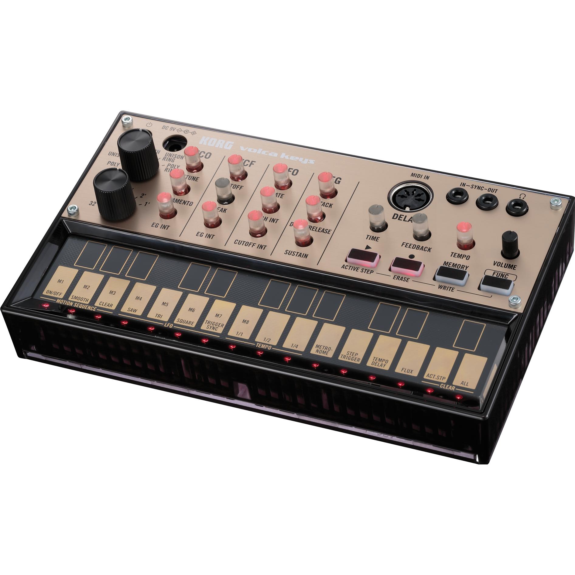Korg chiavi volca, Sintetizzatore, Nero, Beige