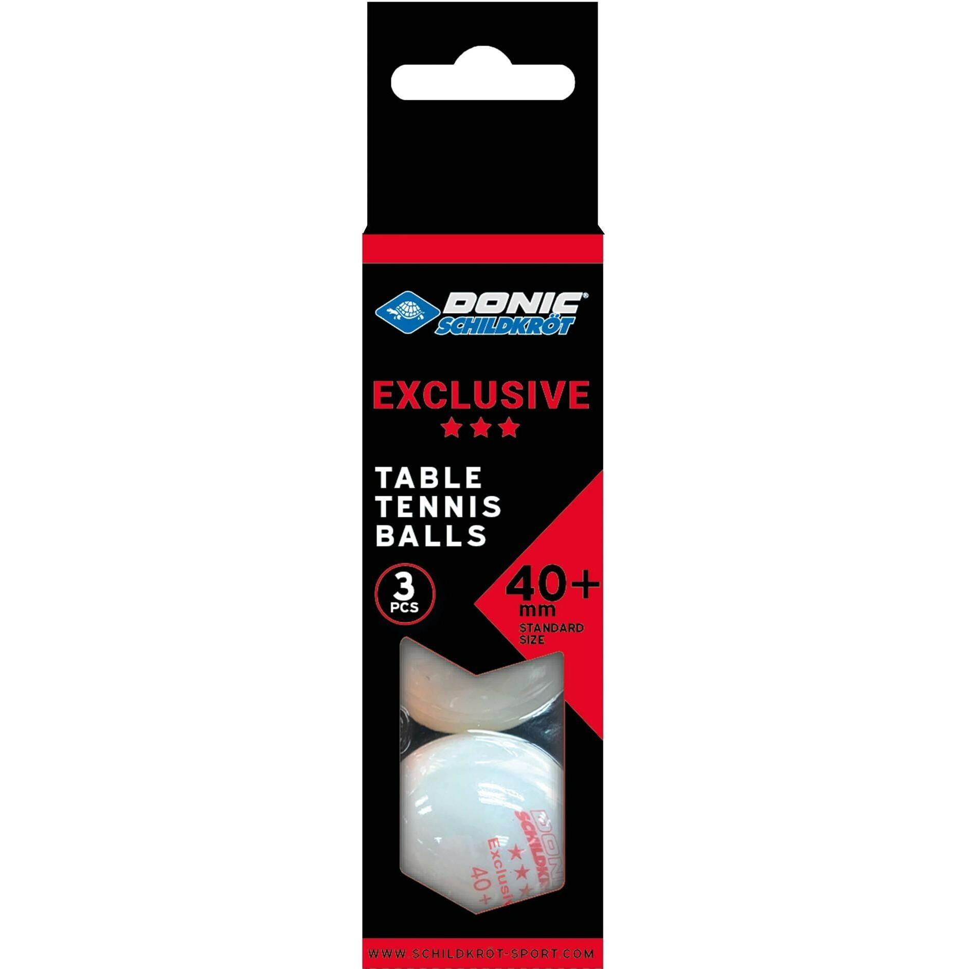 Donic Schildkröt, Pallina da Ping-Pong, (3 pz.)
