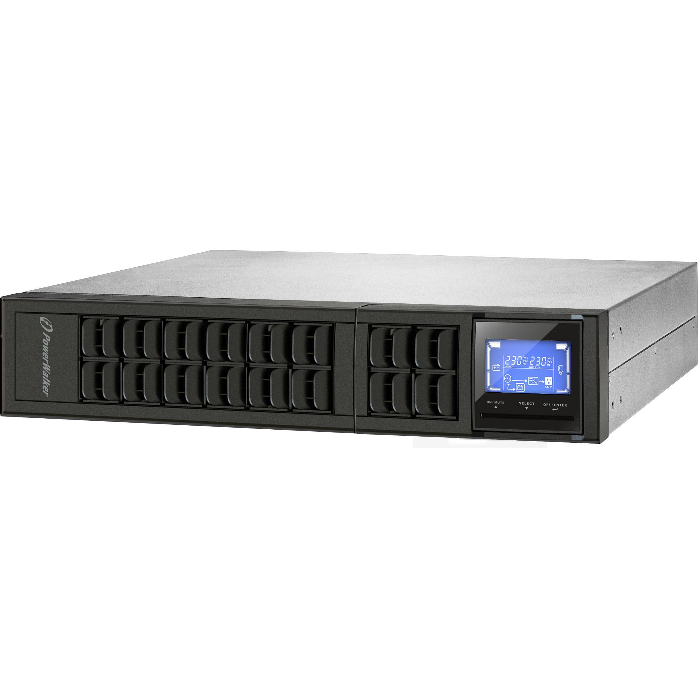 Powerwalker VFI 2000 CRM LCD 2000VA / 1600W Online UPS Tower/Rack Dual Converter Slot SNMP (2000 VA, 1600 W, Doppio convertitore online UPS), UPS