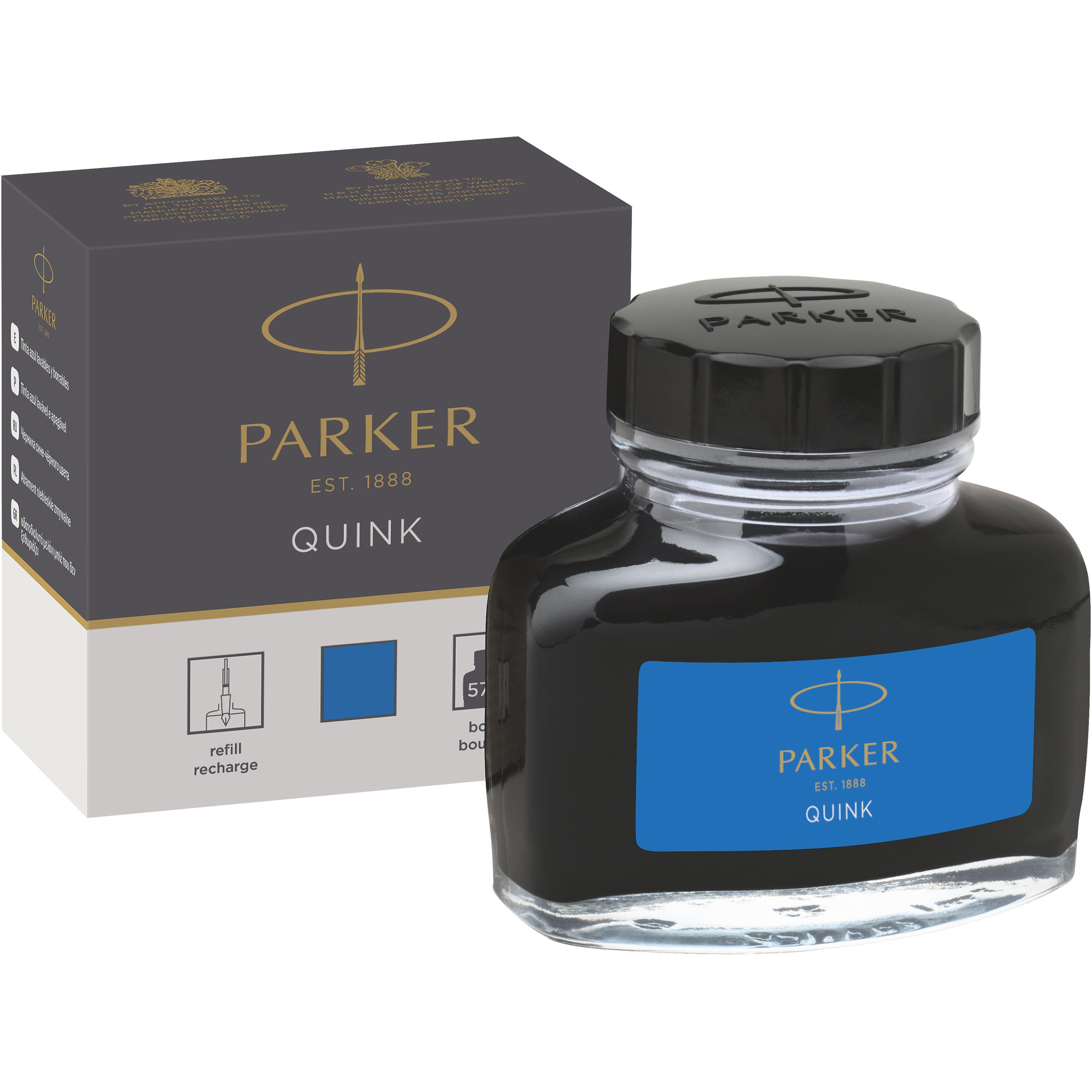 Parker Pen, Cartucce di Ricambio, Quink (Calamaio, Blu)