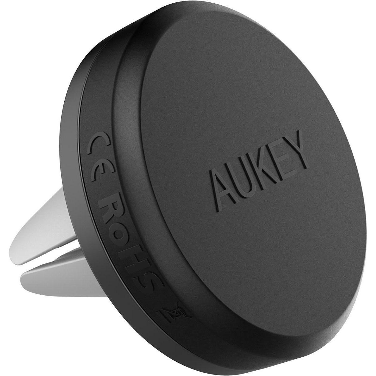 Aukey HD-C5 Magnetic Air Vent Car Holder, Supporto per smartphone, Nero
