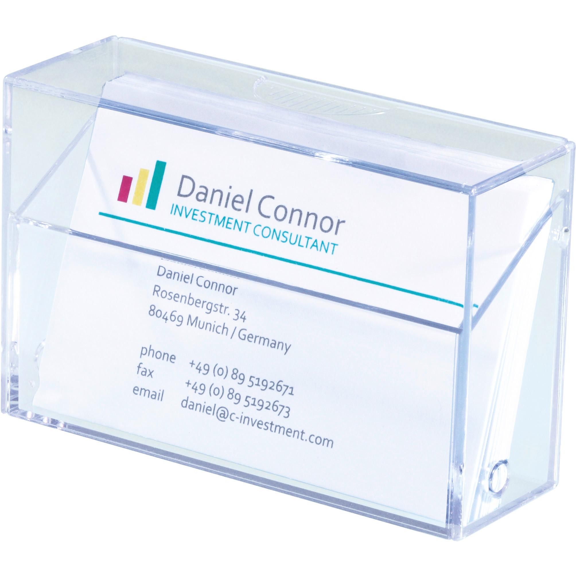 Sigel: Porta Biglietti da Visita A8 in Plastica Rigida