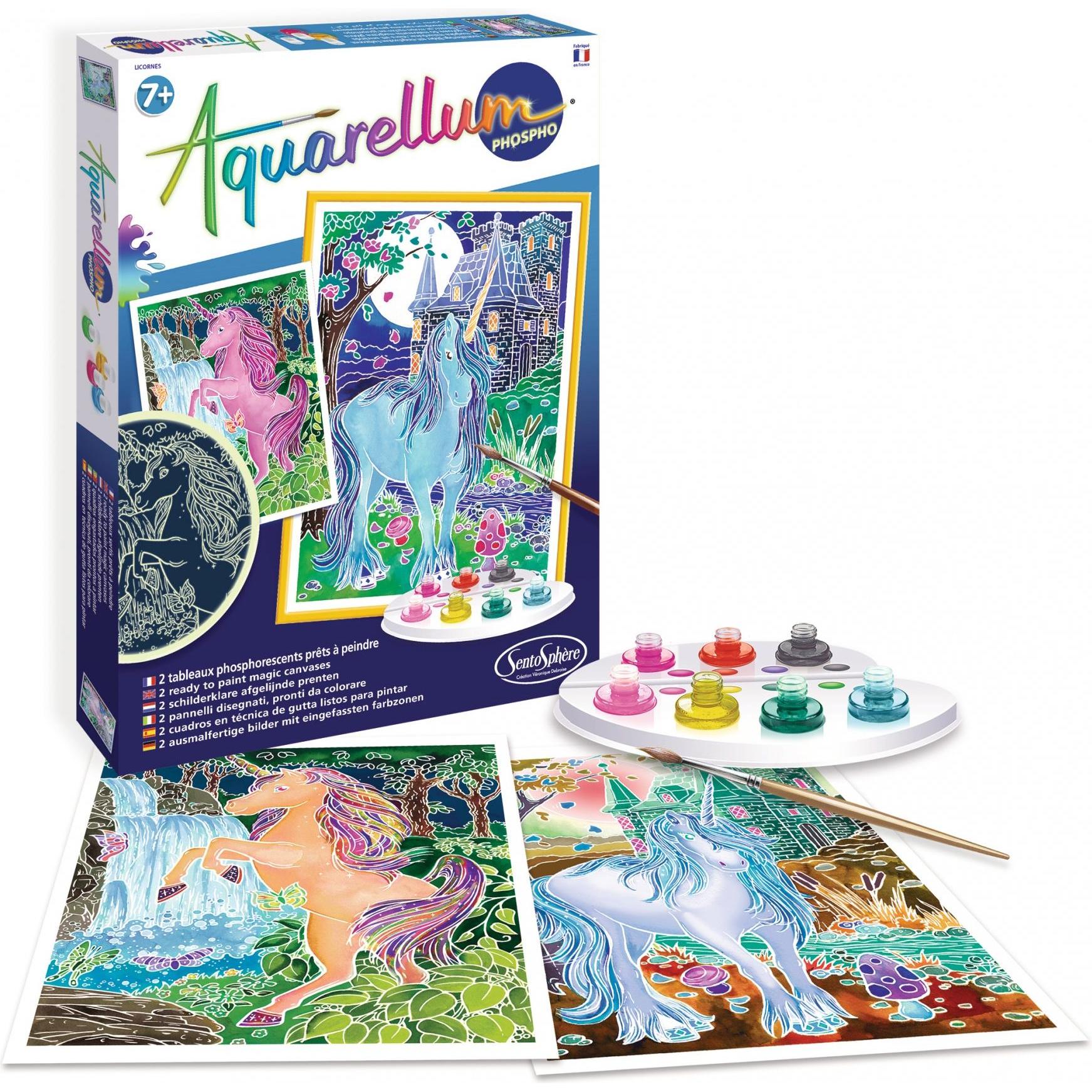 Sentosphere Aquarellum Phospho Licornes: Crea Unicorni Magici!