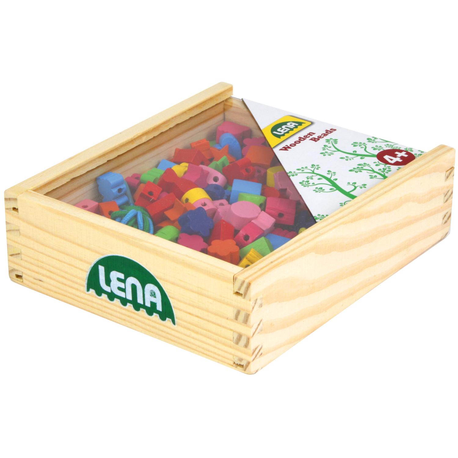 Lena Scatola di Legno con Perline: Un'Avventura Creativa per i Bambini