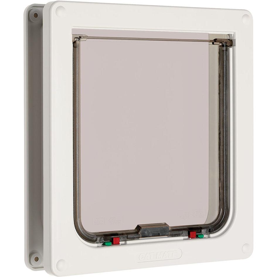 Cat Mate Gattaiola XL Bianca con Chiusura a 4 Vie - Zanzariera Magnetica per Animali Domestici