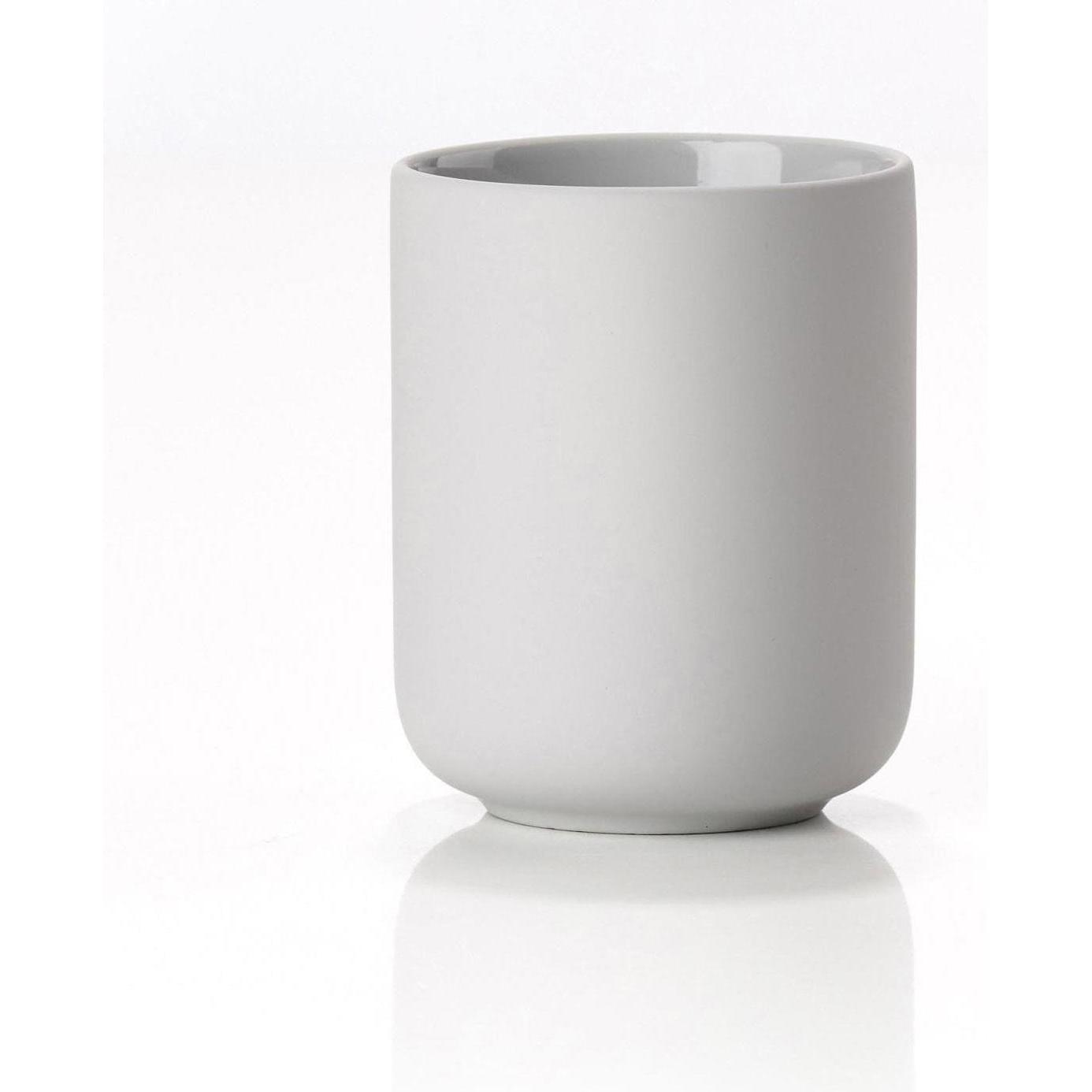 Zone Denmark: Portaspazzolino Ume Grigio Chiaro (9,5 x 9,5 x 12 cm)
