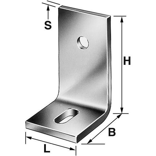 Simpson Sst, Connettori in legno, Angolo di calcestruzzo, tipo P (1 pz
