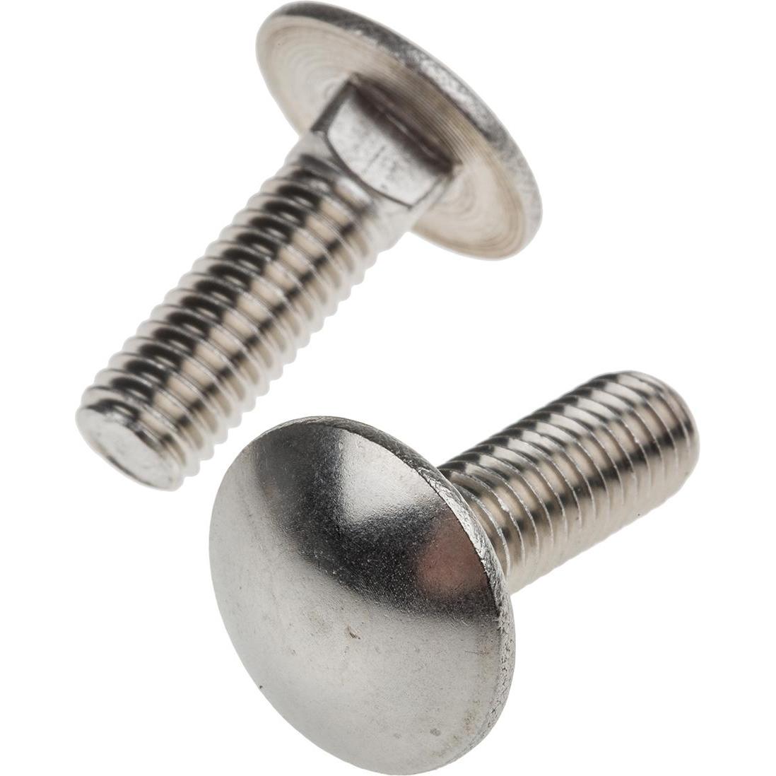 RS PRO, Viti, 8X25 Coach Bolts A2 in acciaio inossidabile