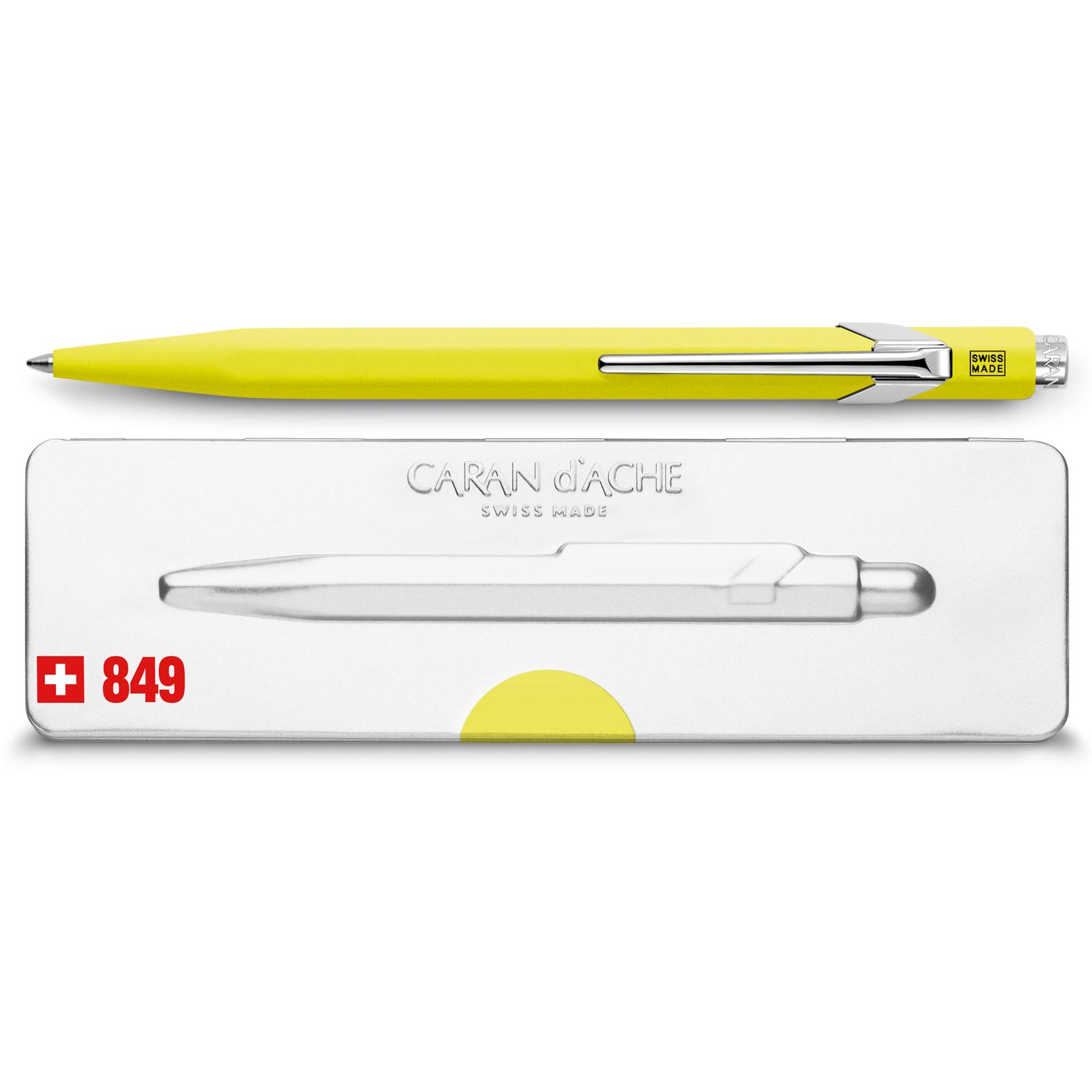 Caran d'Ache 849 Fluo con Astuccio (Giallo, 1 unità)