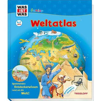 WAS IST WAS Junior Weltatlas für Kinder, Libro per bambini di Cristina