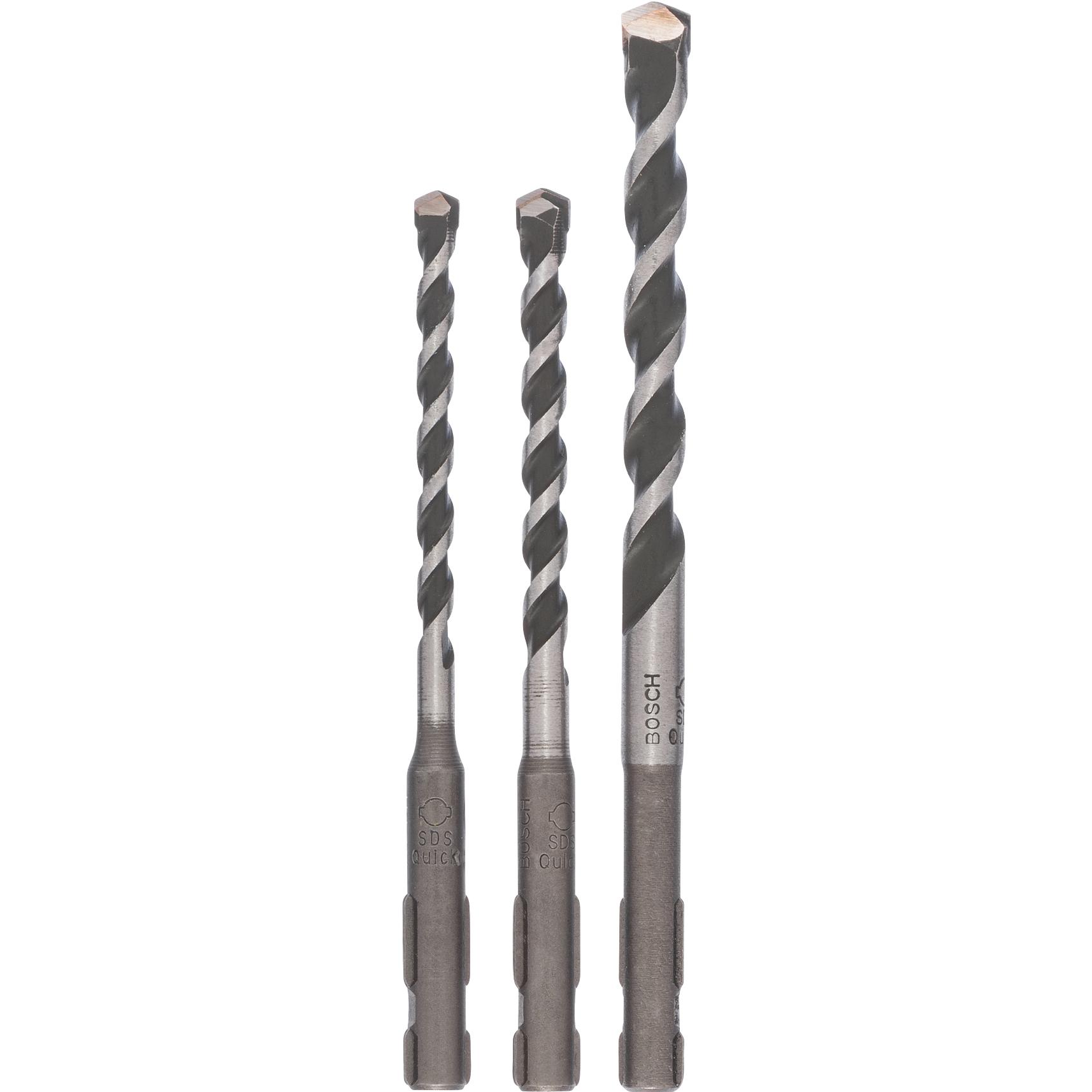 Bosch Zubehör: Set Multiuso SDS-Quick (3 Pezzi) - Punta Trapano 5mm, 6mm, 8mm