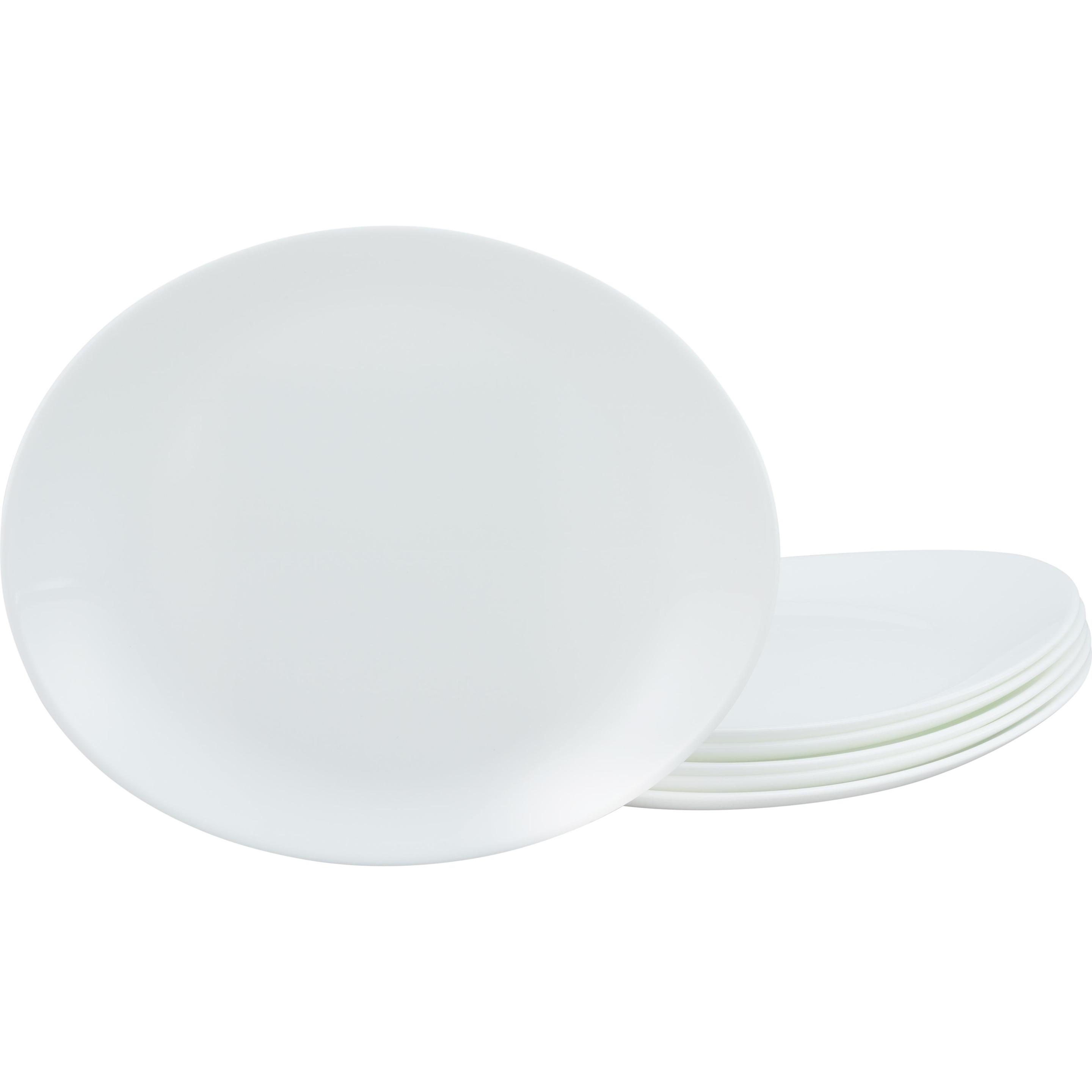 CreaTable Partito Italia: Set di 6 Piatti da Steak Bianchi