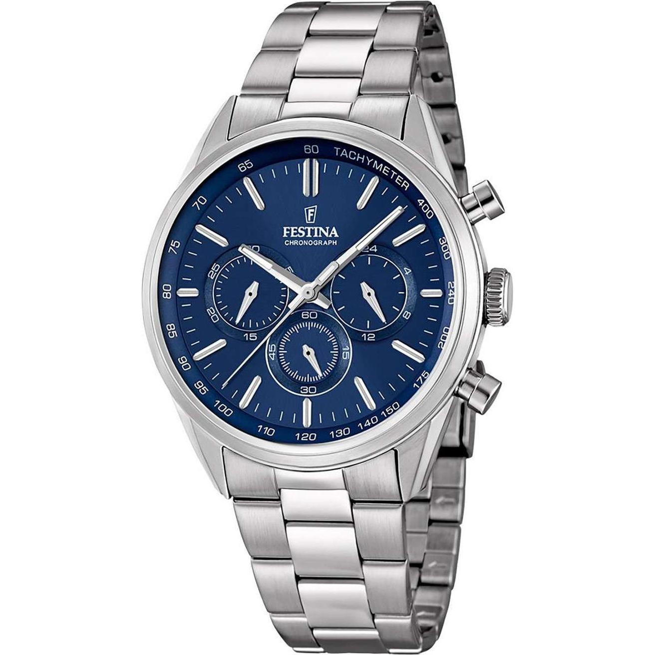 Festina: Orologio Sportivo Argento Cronografo (44mm)