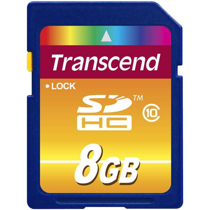 Transcend SDHC 200x (8 GB, SDHC, U1, UHS-I), Scheda di memoria, Blu