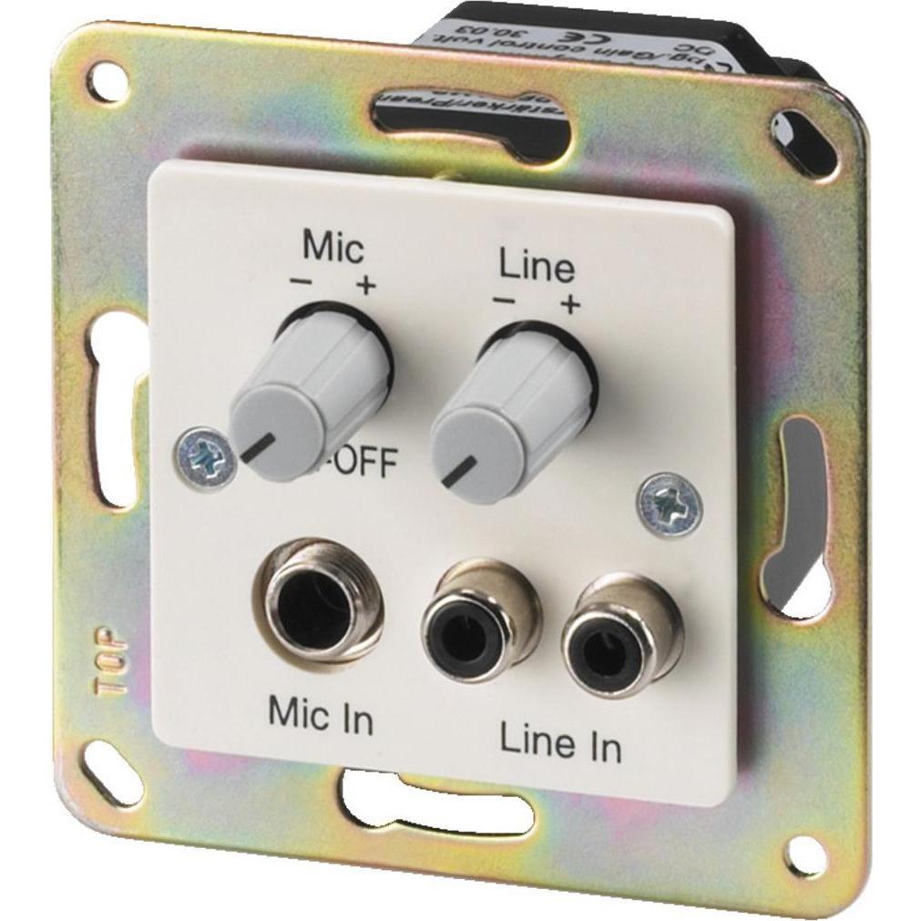 Monacor Preamplificatore ELA (Fase preliminare), Amplificatore stereo, Bianco