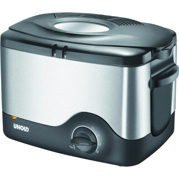Unold Compatto: Friggitrice Nero/Argento - Cottura Rapida