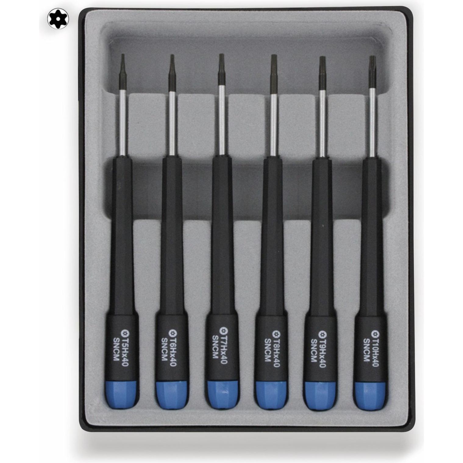 Donau: Set di Cacciaviti di Precisione con Profilo a T (T5-T10)