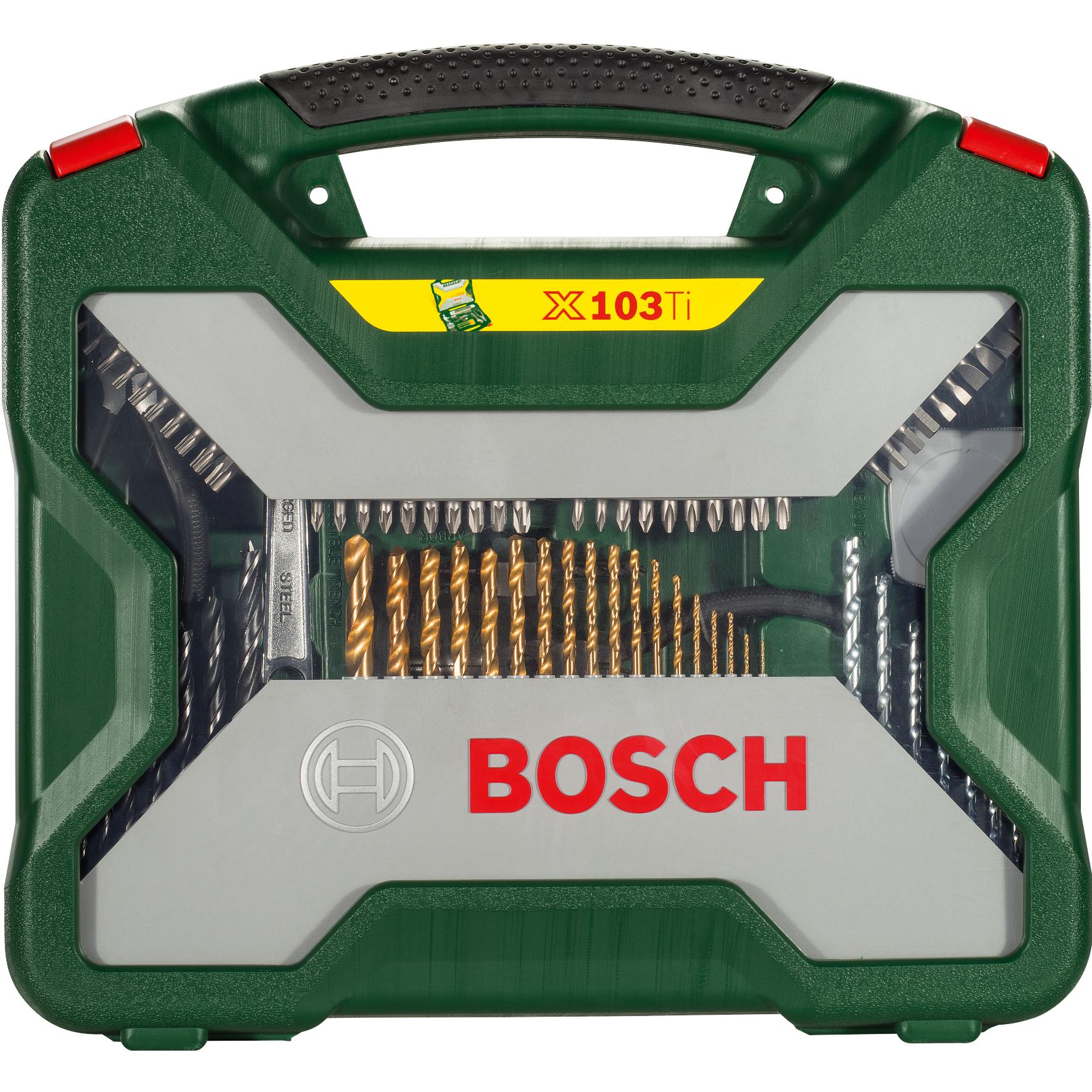 Bosch Zubehör Set X-Line Titanium: 103 Punti, Punta da Trapano (1-10mm)
