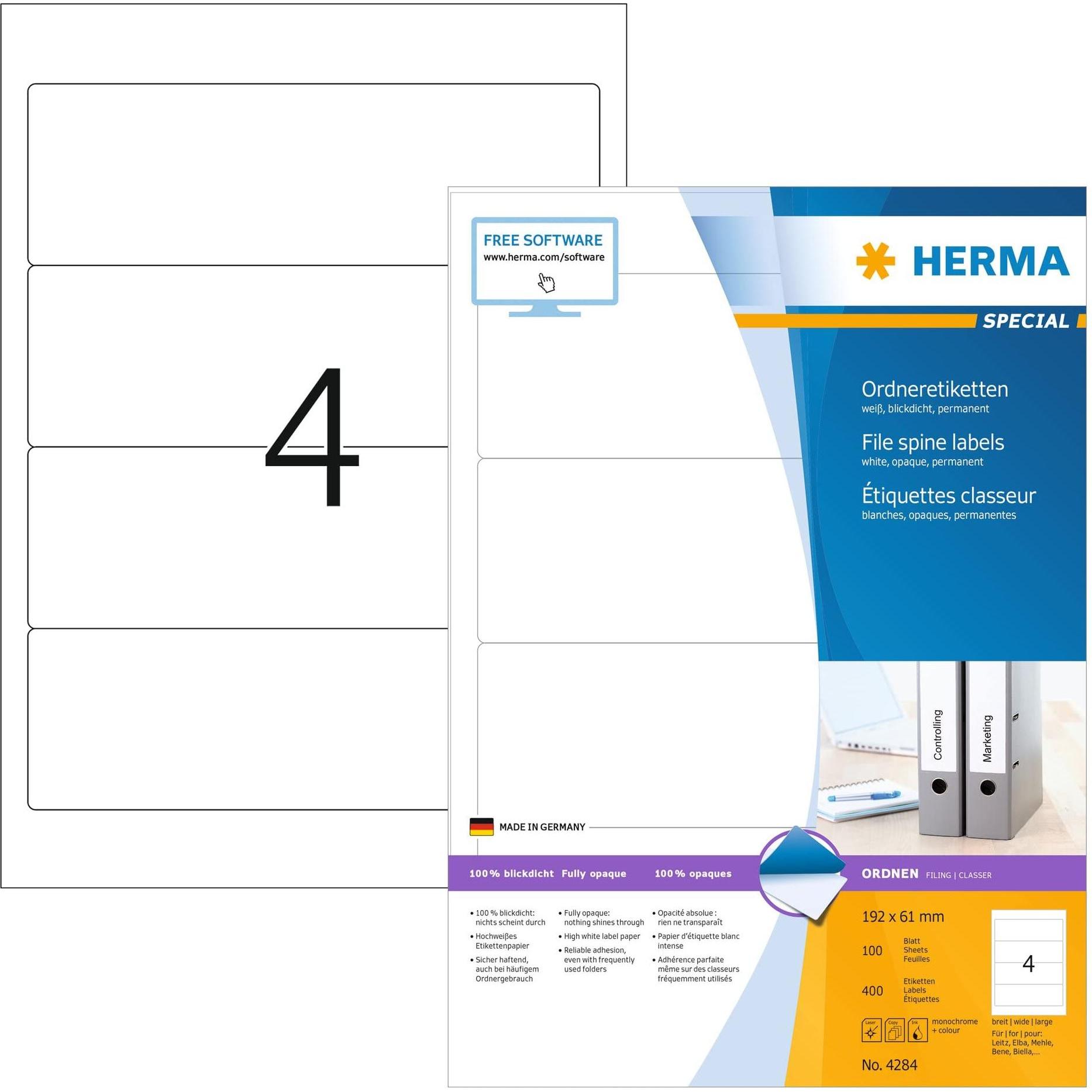 HERMA: Etichette e Accessori per Cartelle A4 - Organizzazione Professionale