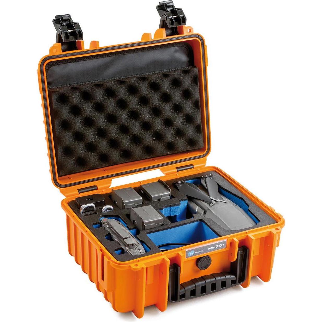 B+W 3000 Mavic 2 (Custodia per drone, DJI Mavic 2), Borsa per droni RC, Arancia
