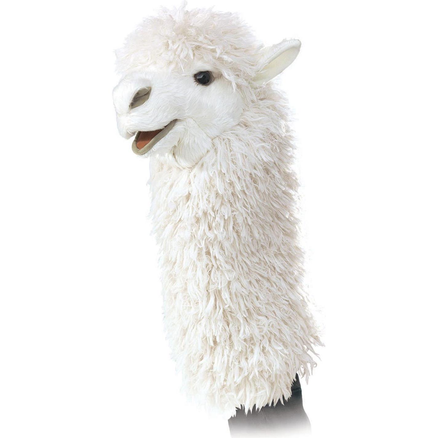 Folkmanis Lama: Marionetta in Alpaca per il Teatro di Burattini