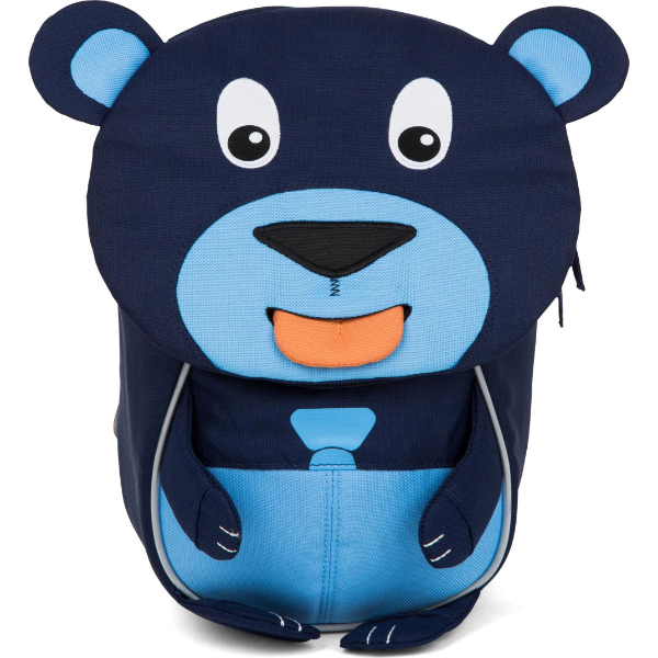 Affenzahn: Borsa Scuola Materna Orso Blu - Ricamata a Mano