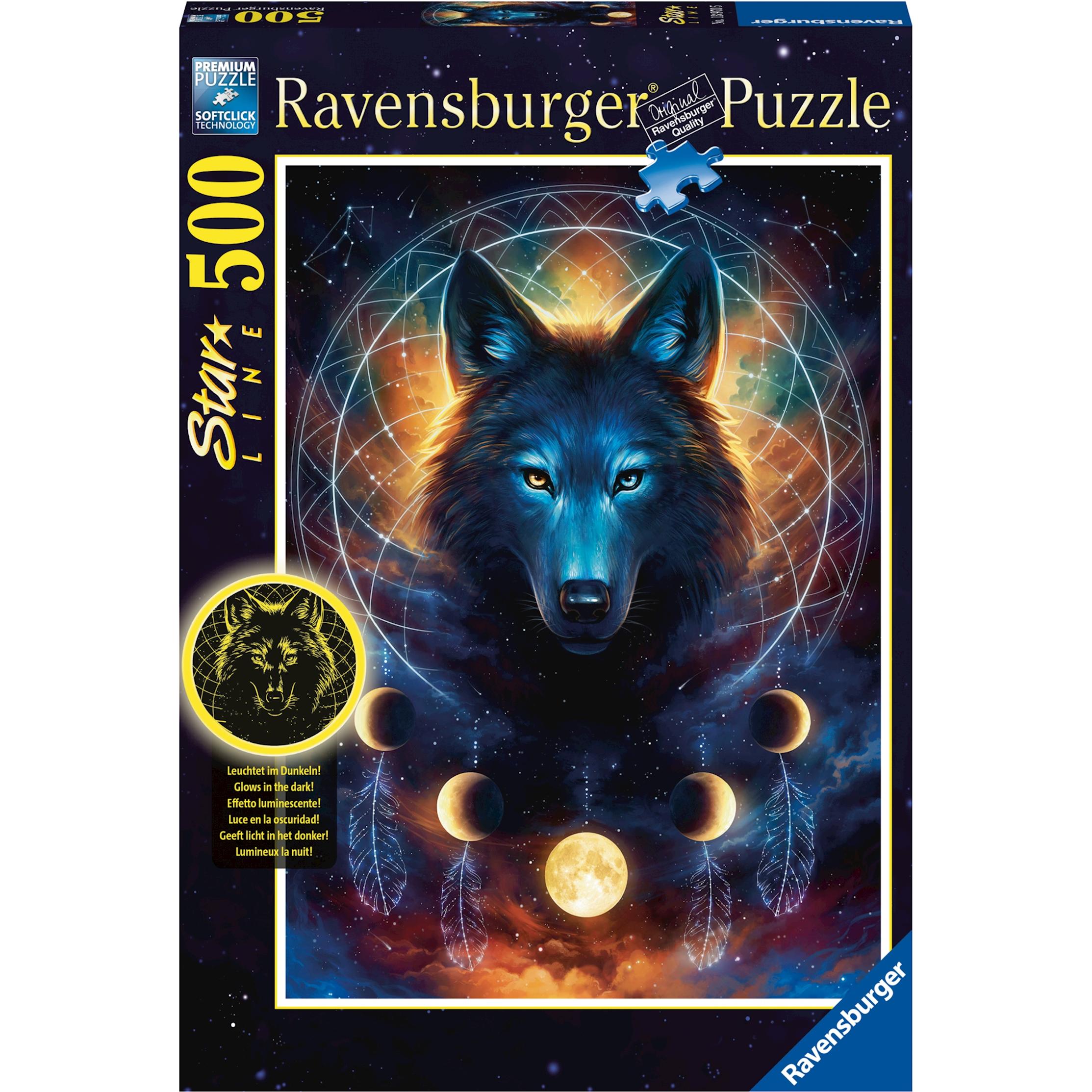 Ravensburger Lupo Splendente (500 Pezzi)