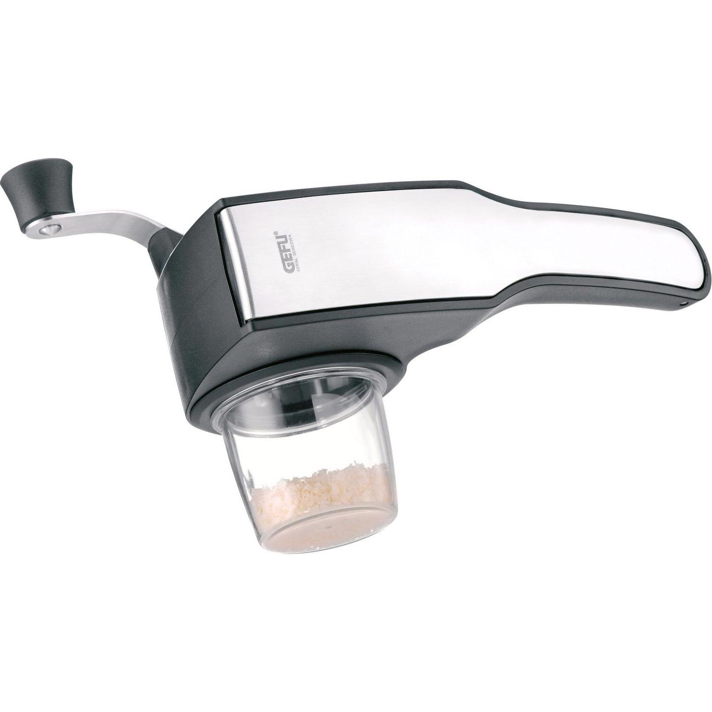 GEFU Pecorino: Grattugia Nera e Argentata per Formaggi