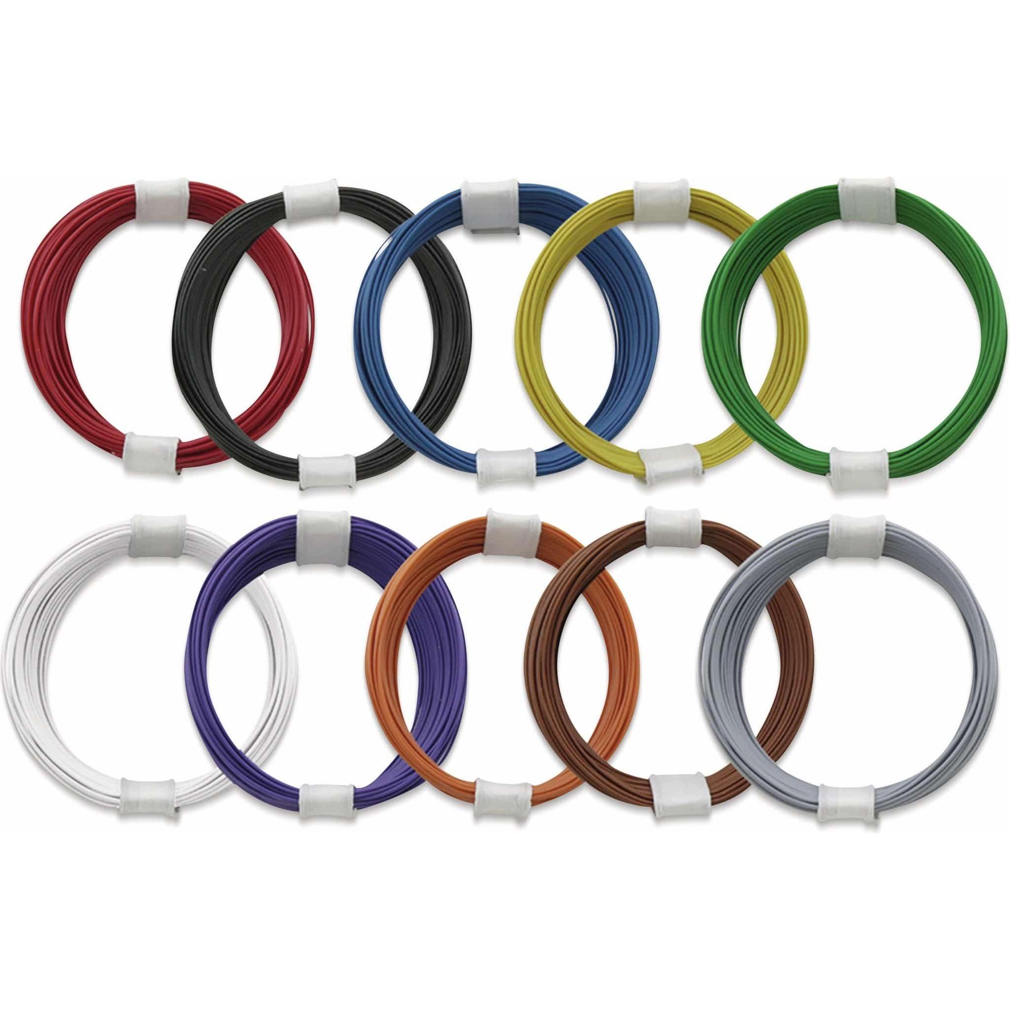 Donau: Set di Fili Rame (0,04 mm²) con Tubi e Canaline (10m)