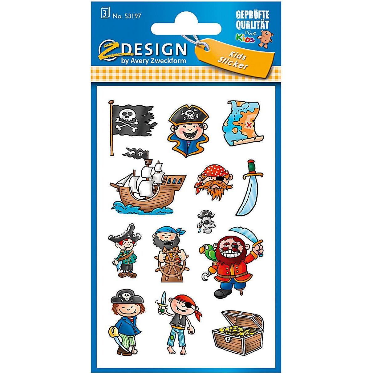 10x Z-Design: Adesivi Pirati - Un Tesoro di Divertimento!