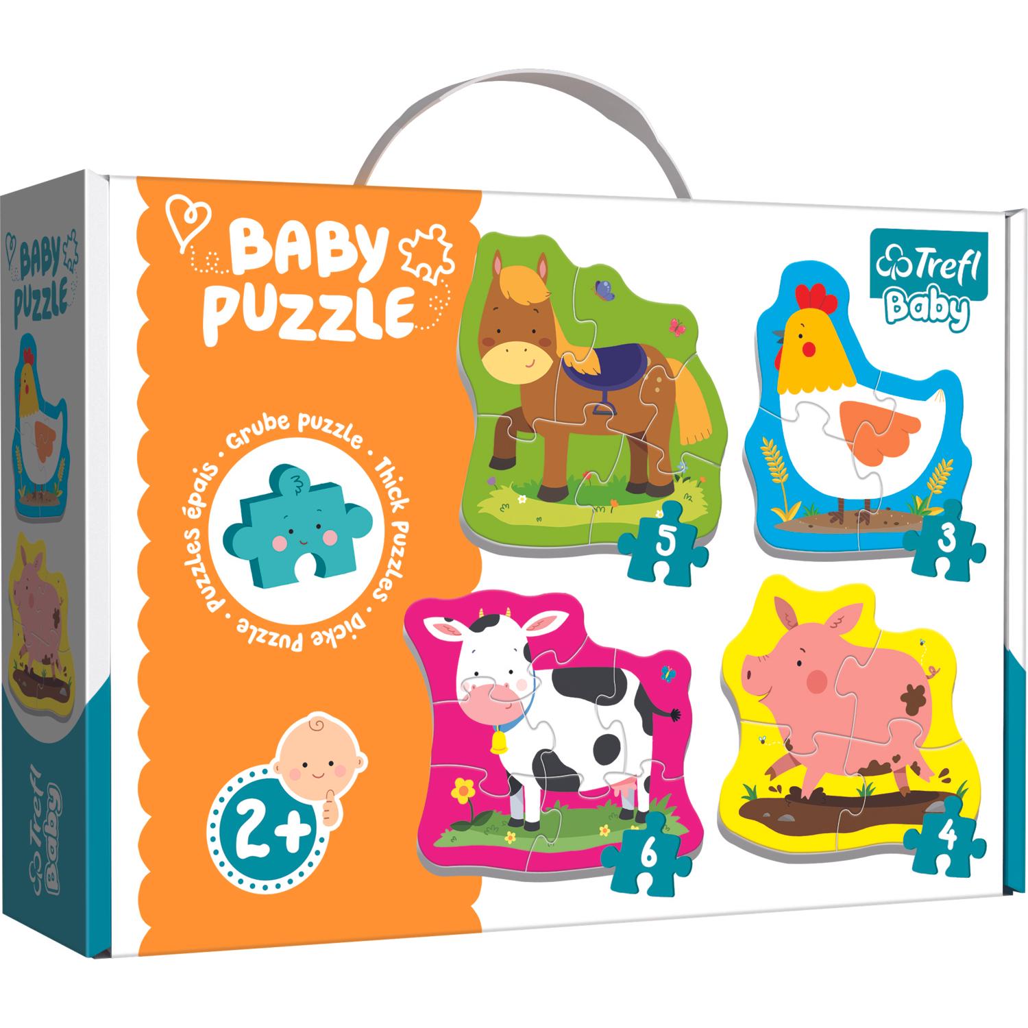 Trefl Animali nella fattoria del bambino (18 pezzi)